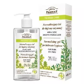 Зеленая Аптека, Pharma Care, гель для интимной гигиены нормализующий Кора дуба и Чайное дерево, 300 мл, Green Pharmacy