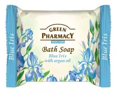 Зеленая Аптека, туалетное мыло Голубой ирис и аргановое масло, 100 г, Green Pharmacy