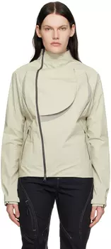 Зеленая асимметричная куртка Hyein Seo