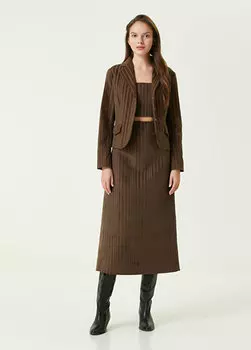 Зеленая бархатная юбка миди golnar Faraway