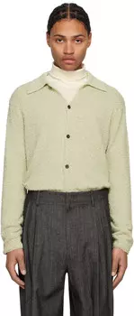 Зеленая фактурная рубашка на пуговицах LE17SEPTEMBRE