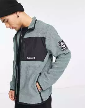 Зеленая флисовая куртка из шерпы Timberland Outdoor Archive