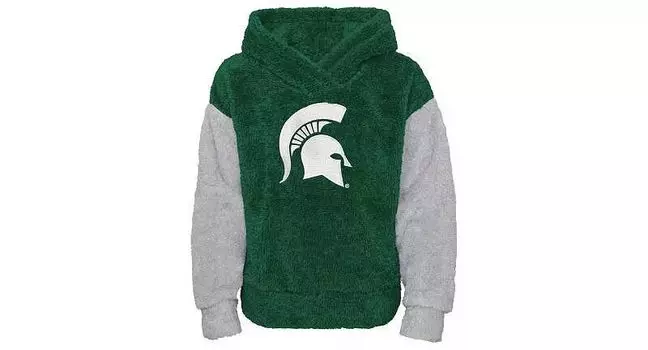 Зеленая флисовая толстовка с капюшоном Gen2 Michigan State Spartans для маленьких девочек