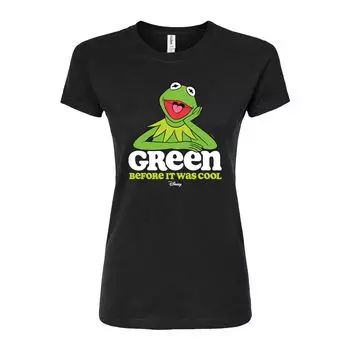 Зеленая футболка Disney's The Muppets Juniors перед облеганием Licensed Character, черный