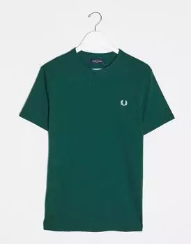 Зеленая футболка Fred Perry Ringer