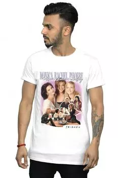 Зеленая футболка Geller Buffay Friends, белый