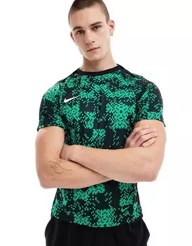 Зеленая футболка Nike Football Academy с принтом