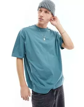 Зеленая футболка оверсайз ASOS DESIGN