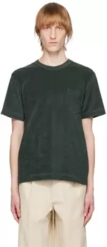 Зеленая футболка с фоном Howlin'