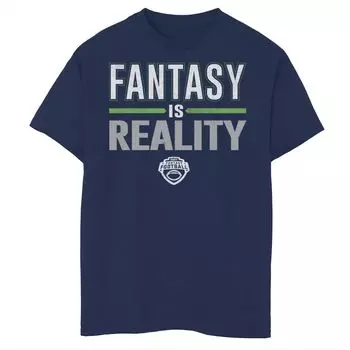 Зеленая футболка с графическим логотипом ESPN Fantasy Is Reality для мальчиков 8–20 лет Licensed Character