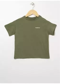 Зеленая футболка с круглым вырезом и стандартным узором для мальчиков Bscboy 03 Limon, зеленый