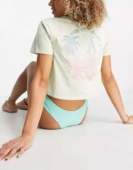 Зеленая футболка с нагрудным карманом Volcom Dial