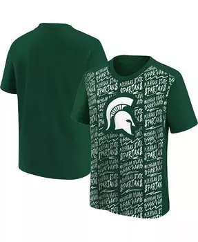 Зеленая футболка с образцовым изображением Big Boys and Girls Michigan State Spartans Outerstuff, зеленый