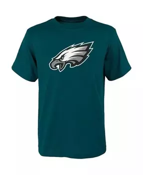 Зеленая футболка с основным логотипом Big Boys Philadelphia Eagles Outerstuff, зеленый