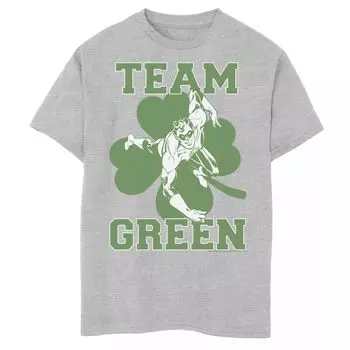 Зеленая футболка с рисунком команды DC Comics «День Святого Патрика» для мальчиков 8–20 лет DC Comics