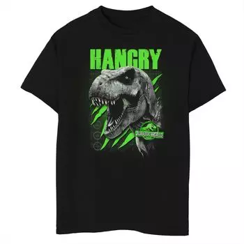 Зеленая футболка с рисунком «Мир Юрского периода» HANGRY для мальчиков 8–20 лет Licensed Character