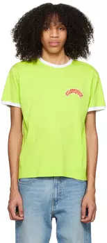 Зеленая футболка с вышивкой BLUEMARBLE