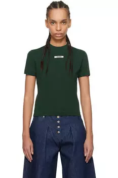 Зеленая футболка «The Gros Grain» JACQUEMUS