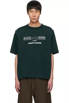 Зеленая футболка UP1E4808 UNDERCOVER