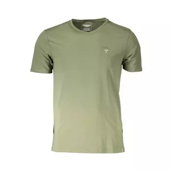 Зеленая хлопковая футболка Aeronautica Militare