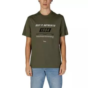 Зеленая хлопковая футболка Gas