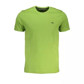 Зеленая хлопковая футболка Harmont & Blaine