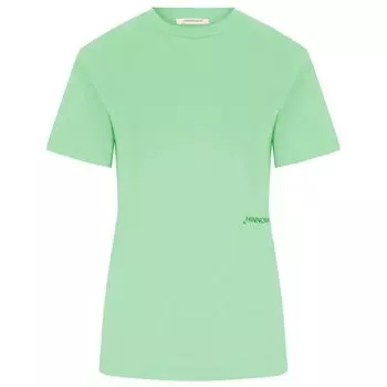 Зеленая хлопковая футболка HINNOMINATE, зеленый