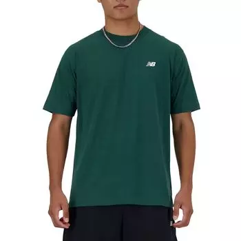 Зеленая хлопковая футболка New Balance