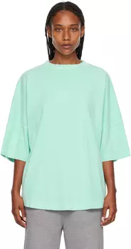 Зеленая хлопковая футболка Palm Angels