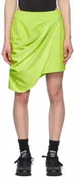 Зеленая хлопковая мини-юбка Reebok by Pyer Moss