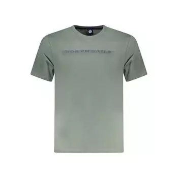 Зеленая хлопковая мужская футболка North Sails