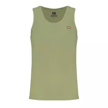 Зеленая хлопковая рубашка Geographical Norway