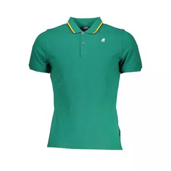 Зеленая хлопковая рубашка-поло K-Way