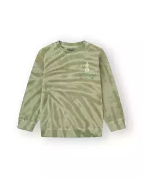 Зеленая хлопковая толстовка для мальчика с принтом на спине Canada House, зеленый