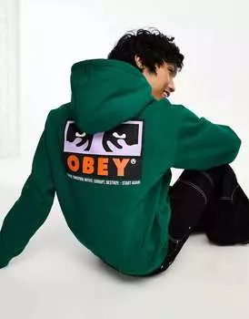 Зеленая худи Obey Subvert