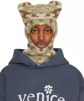 Зеленая камуфляжная балаклава 1XBLUE