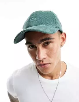 Зеленая кепка-шнур с логотипом в тон Levi's