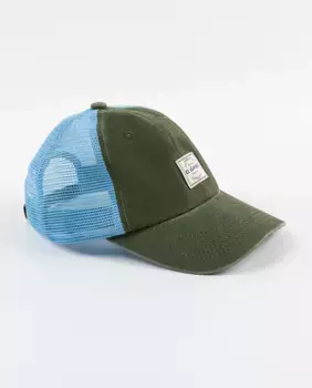 Зеленая кепка унисекс из хлопковой парусины El Ganso, зеленый