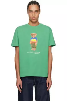 Зеленая классическая футболка Polo Bear Jersey Polo Ralph Lauren