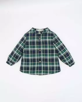Зеленая клетчатая рубашка для мальчика Fina Ejerique, зеленый