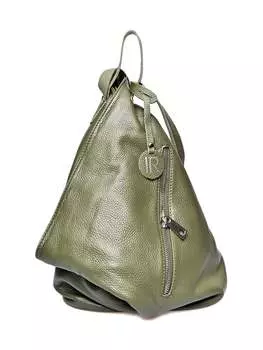 Зеленая кожаная сумка Isabella Rhea, зеленый