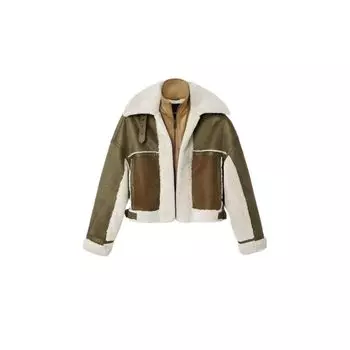 Зеленая куртка из полиэстера Desigual