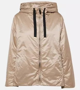 Зеленая куртка Max Mara, бежевый