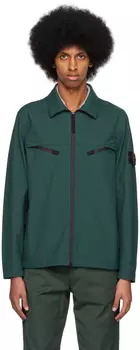 Зеленая куртка на молнии Stone Island