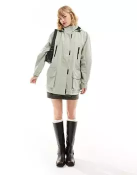 Зеленая куртка с карманами-книжками ASOS
