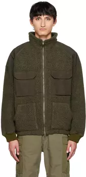 Зеленая куртка со вставками Nanamica