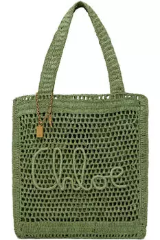 Зеленая летняя сумка-банан Chlo