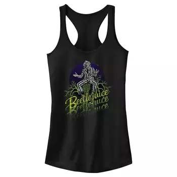 Зеленая майка с гоночной спинкой и логотипом Beetlejuice для юниоров Licensed Character, черный