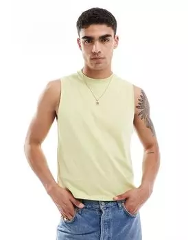Зеленая майка с круглым вырезом ASOS DESIGN