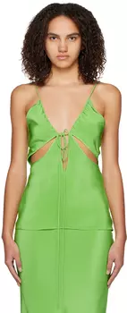 Зеленая майка Triquetra Christopher Esber